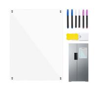 Pizarra seca, calendario del refrigerador,Fridge Clear Acrilic Whiteboard | Consejo de planificación transparente, hoja de notas de escritura en para un programa semanal, lis