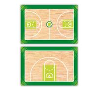Pizarra táctica Baloncesto para entrenador personalizada con nombre y escudo del club. Tablero de borrado en seco 30,5 x 20,5cm