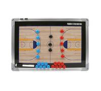 Pizarra Tactica Baloncesto, Pizarra Baloncesto Entrenador, con Bolígrafo y Piezas de Ajedrez Magnéticas, Diseño para Colgar, para la Enseñanza