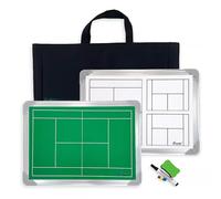 Pizarra táctica de doble cara para tenis, pizarra magnética de entrenamiento de tenis, pizarra blanca borrable para entrenadores, atractiva y duradera, con bolsa de almacenamiento, para competición y