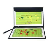 Pizarra Táctica de Fútbol, Fútbol Coaches Board Professional, con Rotuladores Borrables y Piezas de Ajedrez, Material Resistente, Diseño Plegable, para Entrenamiento