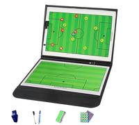 Pizarra Tactica Futbol, para Entrenadores Futbol Tablero, con Rotulador y Borrador Incluidos, Fabricada en Material de PU, Plegable en Tres Secciones, para Entrenamientos(Football)