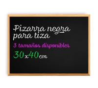 Pizarra Tiza, Pizarra Negra para Pared con Material de Montaje, Pizarra para Bodas, Niños, Escuela y Hogar, Pizarra Tiza Pared ideal Aulas, Restauración y Eventos - Ofituria (30x40)