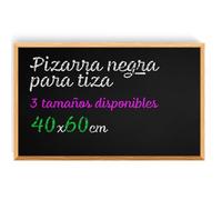 Pizarra Tiza, Pizarra Negra para Pared con Material de Montaje, Pizarra para Bodas, Niños, Escuela y Hogar, Pizarra Tiza Pared ideal Aulas, Restauración y Eventos - Ofituria (40x60)