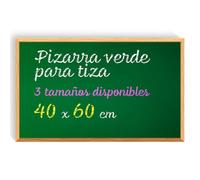 Pizarra Tiza, Pizarra Verde para Pared con Material de Montaje, Pizarra para Niños, Escuela y Hogar, Pizarra Tiza Pared ideal Aulas, Restauración y Vivienda - Ofituria (40x60)