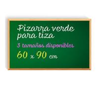 Pizarra Tiza, Pizarra Verde para Pared con Material de Montaje, Pizarra para Niños, Escuela y Hogar, Pizarra Tiza Pared ideal Aulas, Restauración y Vivienda - Ofituria (60x90)
