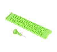 Pizarrín Braille - 4 Líneas 28 Celdas Suministros Para Ciegos - Kit De Autoaprendizaje Braille | Para Aprendices Niños Adolescentes Adultos Escuela Educación En El Hogar Centros De