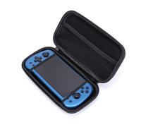 PizazzToy Funda de transporte para consola de juegos portátil X55/X28, diseño retro de EVA, delgada, dura, con ranura para tarjetas y bolsillos de malla