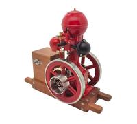 PizazzToy Motor de metal Hit-and Miss, 3,6 cc, listo para funcionar, enfriado por agua, motor de combustión de gasolina de 4 tiempos, mini motor de metal, regalo para entusiastas de la tecnología