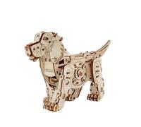 PizazzToy Puzle de madera 3D con cachorro mecánico, 220 piezas, rompecabezas de madera para adultos, montaje mecánico, kit de maquetas, manualidades, regalos y decoración