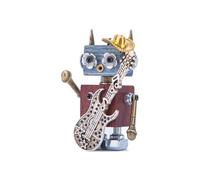 PizazzToy Puzle de metal 3D, 10 piezas de la serie Aku Músicos DIY Punk Figuras de Montaje Maqueta con Mini Colgante y Juego de Collares Adornos Decorativos para el Hogar
