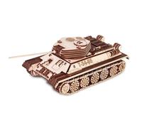PizazzToy Puzzle mecánico de madera 3D T-34-85 tanque, 965 piezas puzzle de madera para adultos, montaje mecánico, kit de modelo, manualidades, regalos y decoración