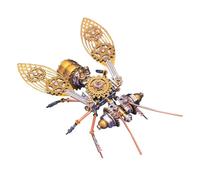 PizazzToy Rompecabezas de metal 3D, 170 piezas, montaje mecánico, kit de maquetas de abeja para adultos con herramienta, 1 hora de construcción de tu puzle para adultos (baja dificultad)