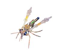 PizazzToy Rompecabezas de metal 3D, 223 piezas, montaje mecánico, kit de maqueta de mosquitos para adultos con herramienta, 1 hora de construcción de tu puzle para adultos (baja dificultad)
