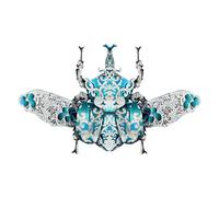 PizazzToy Rompecabezas de metal 3D, insecto, mecánica, escarabajo, rompecabezas de metal, juego de maqueta, decoración del hogar, regalo para adultos