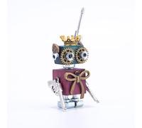 PizazzToy Rompecabezas de metal 3D, juego de 10 piezas de doble grifo Bob Serie DIY Punk Figuras de montaje con mini colgante y collar, adornos decorativos para el hogar