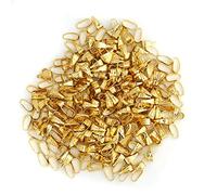 Pizca de fianza pinch clips broches bail snap aleación colgante conector para colgantes joyería diy making 3colors 300 unids/bolsa(Oro)