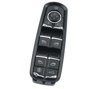 Pizgear 1 Interruptor de Control de Ventana de Coche for Porsche Panamera, Cayenne, Macan 7PP959858RDML, 7PP959858MDML, 7PP959855C (con Ventana) Interruptor de Ventana Lateral(Black Child)