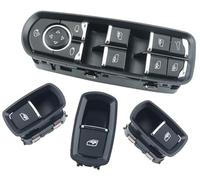 Pizgear 1 Interruptor de Control de Ventana de Coche for Porsche Panamera, Cayenne, Macan 7PP959858RDML, 7PP959858MDML, 7PP959855C (con Ventana) Interruptor de Ventana Lateral(Black Window 4Pcs)