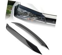 Pizgear 1 par de cubierta tapa embellecedora moldura párpado ceja lámpara faro coche, para Vw, para Polo, para 2019 2020 auditiva plástico Ajuste de la frente del faro