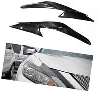 Pizgear 1 par de embellecedores cejas para faros delanteros coche, para Nissan, para Altima 2016 2017 2018 Abs delanteras párpado tapa cubierta Ajuste de la frente del faro