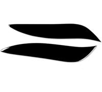 Pizgear 1 par de molduras cejas para faros delanteros coche, para Corolla 2008 2009 2010 2011 Abs delanteras párpado tapa cubierta decoración Ajuste de la frente del faro