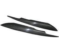 Pizgear 1 par de molduras cejas para faros delanteros coche, para, para A4 B7 2004-2008 Abs delanteras párpado tapa cubierta decoración pegatinas Ajuste de la frente del faro