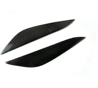 Pizgear 1 par de molduras cejas para faros delanteros coche, para Tesla, para modelo 3 2017-2022 Abs delanteras párpado tapa cubierta decoración Ajuste de la frente del faro