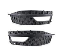 Pizgear 1 par de parrillas delanteras de coche, malla de nido de abeja, parachoques delantero, luz antiniebla, parrillas, cubierta de parrilla, for A4 B8 2012-2015 S4, for Facelift Rejilla de luz anti