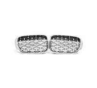 Pizgear 1 par de Rejillas de riñón Delanteras galvanizadas de Repuesto for Parrilla de Carreras, Parrilla de Parachoques Delantero Estilo meteorito, Duradera, for, X4 F26 2014-2017 Rejilla de luz Ant