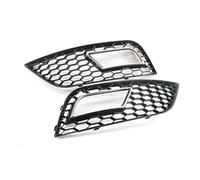 Pizgear 1 par RS4 Estilo Negro Brillante Malla de Nido de Abeja Parachoques Delantero luz antiniebla Cubierta de Rejilla, for, A4 B8.5 2013-2016 Parrillas de lámpara antiniebla Rejilla de luz antinie