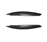 Pizgear 2 Cubiertas de Fibra de Carbono for Faros Delanteros de Coche, for Serie 1 E87 E88 E81 E82 2008-2013, Cubiertas de ABS for párpados. Adhesivo Protector para Faros Delanteros