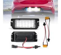 Pizgear 2 lámparas LED de 6000 K for matrícula, for Kia Soul Rio 3 Picanto, Hyundai I10 I20 Ioniq Veloster Genesis Coupe Tiburon luz de matrícula del vehículo