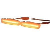 Pizgear 2 luces de posición laterales señal giro dinámicas que fluyen, para Bmw, para 5 para Series 5Er E39 1995-2003 Luz de marcador lateral del guardabarros del coche, marcador lateral del vehículo