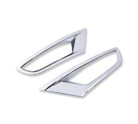 Pizgear 2 piezas, for Mazda, for CX-3 CX3 2016 2017 2018, moldura de parachoques luz antiniebla, cromo ABS, cubierta trasera Cubierta para faros antiniebla