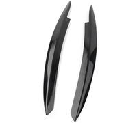 Pizgear 2 uds, cubierta negra brillante para faros de coche, párpado, ceja, tapa para cejas, Abs, para Vw, para Golf, para Mk6 2008 2009 2010 2011 2012 Ajuste de la frente del faro