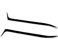 Pizgear 2 uds, embellecedor negro brillante, faros delanteros de coche, accesorios para tapas párpados cejas, para Bmw E36 1992 1993 1994 1995 1996 Ajuste de la frente del faro