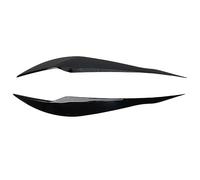 Pizgear 2 uds F30 cubierta de faro párpado tapas negras brillantes pegatinas de ajuste de cubierta de ceja, for F30 Saloon 2012-2018 accesorio de automóvil Adhesivo para tintado de faros