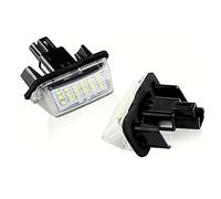 Pizgear 2 uds Luces de matrícula de Coche lámparas de números de luz, for Toyota, Corolla, Camry Yaris Prius C Ractis Verso Vitz Avensis Blanco Luz de matrícula de Repuesto