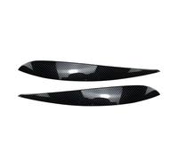 Pizgear 2x lámpara de faro de coche, moldura de párpado de ceja, cubierta decorativa de tapa, for VW, POLO, 9N 2005-2009 Adhesivo para tintado de faros(Glossy Black)