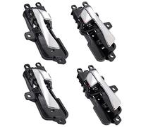 Pizgear 4 piezas de manija puerta interior izquierda y derecha for Hyundai, Sonata 2011-2015 automóvil perilla galvanizada color brillante Reemplazo de la manija de la puerta interior del automóvil