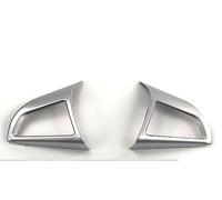 Pizgear Accesorios de Coche, decoración Interior del Volante, Pegatina embellecedora, for Chevrolet, Orlando, Cruze, Trax, Aveo, Sonic, Onix, Cobalt Ajuste del Volante(B Type Matte Silver)