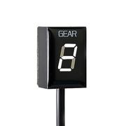Pizgear Accesorios de Motocicleta LUZ 1-6 Indicador de Pantalla de Marchas Medidor de Instrumentos de Velocidad, for SV650 SV 650 1999 2000 2001 2002 Indicador de Marcha de Motocicleta(Black White)