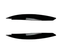 Pizgear Accesorios de piezas de repuesto for cejas de faros de coche, for Serie 1 E81 E82 E87 E88 2008-2013 Tapas de párpados de coche negro brillante Adhesivo para tintado de faros(Glossy Black)