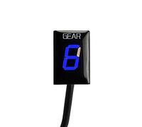 Pizgear Accesorios for Motocicleta, medidor indicador de Marchas de 1-6 velocidades, for Boulevard, C50 M50 M90 C90 C109R C109RT M109R M109R2 EFI Indicador de Marcha de Motocicleta(Black Blue)