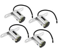 Pizgear Adaptador de enchufe BA15S 1156 (4 unidades), soporte de lámpara de repuesto, conector de arnés de cableado de luz de señal de giro 1156, for rosca P 21W R10W R5W. Adaptador para faros delante