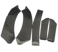 Pizgear Alerones Delanteros del Coche Parachoques Delantero del Coche Kit de carrocería Spoiler Splitter ABS Parachoques Canard Lip Splitter Accesorios 5 Piezas Alerón Delantero(Black Black)
