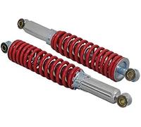 Pizgear Amortiguadores ajustables de 325 mm (12-3/4") con ojales de 10 mm, for karts y UTV Hammerhead de 150 cc y 250 cc (juego de 2) - Amortiguadores de repuesto, bobina de 9/32" de grosor, color roj