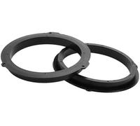 Pizgear Anillo espaciador de altavoz, adaptador espaciador de altavoz de agudos, 2 piezas, Ford, for Fiesta, 2011-2019, resistente al agua, for 6.5#39;#39; ABS negro delantero trasero Espaciador de al