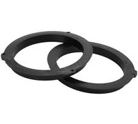 Pizgear Anillo espaciador de altavoz, adaptador espaciador de altavoz de agudos, 2 piezas, Ford, for Mustang, 2015-2020, resistente al agua, for 6.5#39;#39; ABS negro delantero trasero Espaciador de a